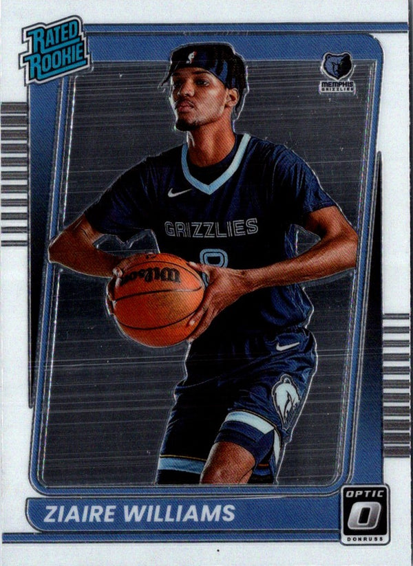 2021 Donruss Optic Blue Ziaire Williams #198