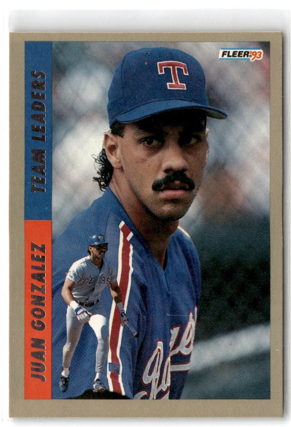 1993 Fleer Team Leaders AL Juan Gonzalez #8