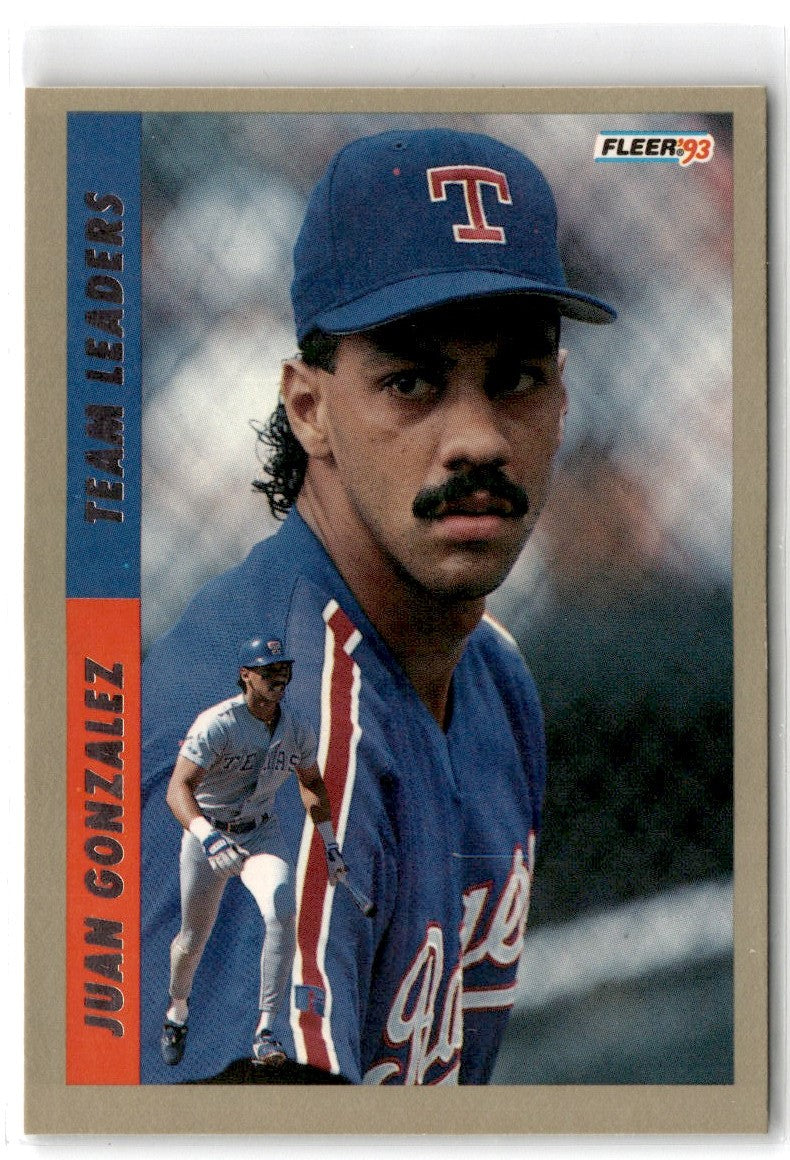 1993 Fleer Team Leaders AL Juan Gonzalez