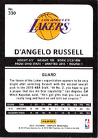 2015 Panini Complete D'Angelo Russell #330 Rookie