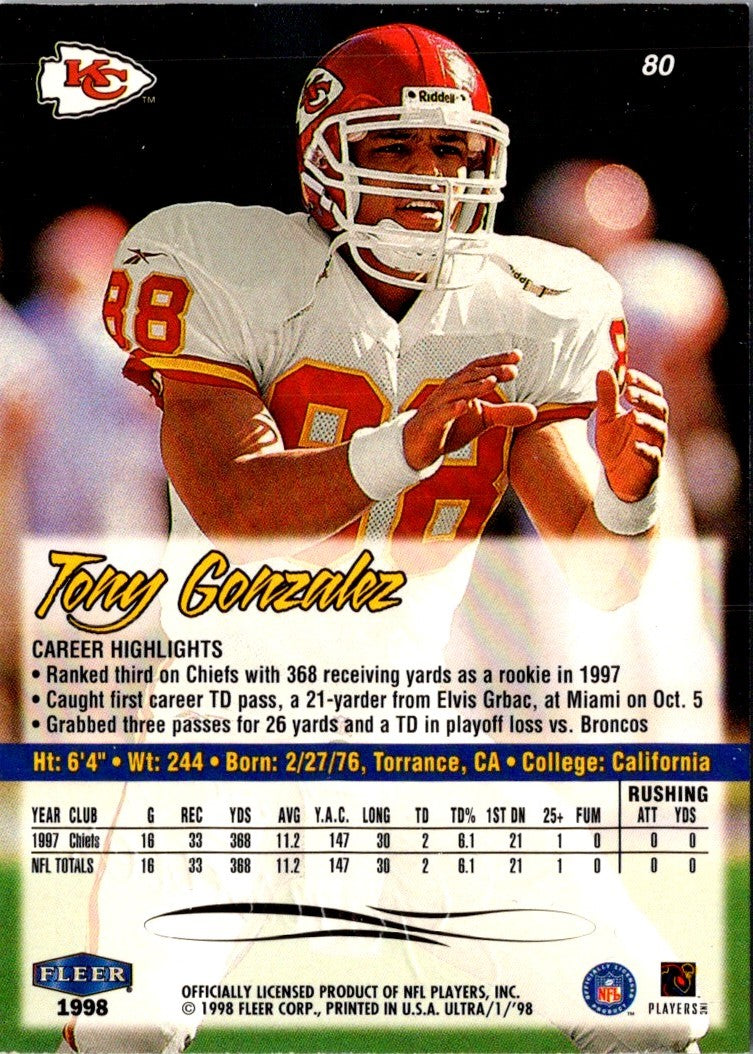 1998 Ultra Tony Gonzalez