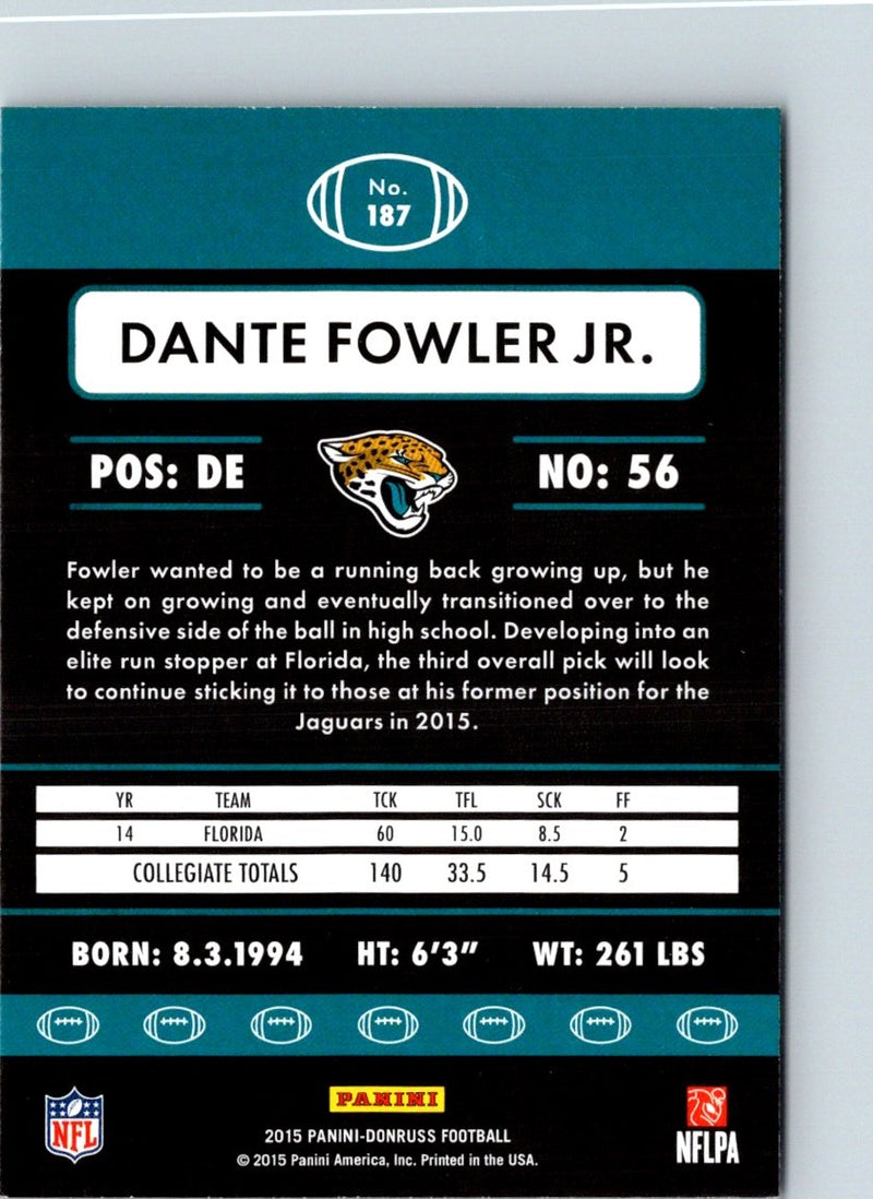 2015 Donruss Dante Fowler Jr.