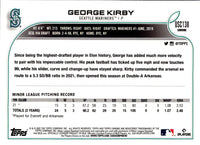 2022 Topps Chrome Update Purple Refractor George Kirby #USC138