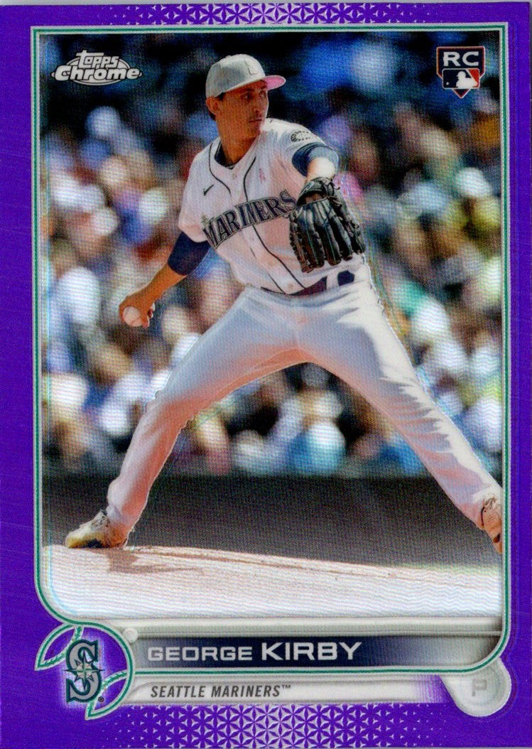 2022 Topps Chrome Update Purple Refractor George Kirby