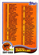 1982 Topps Checklist 397-528