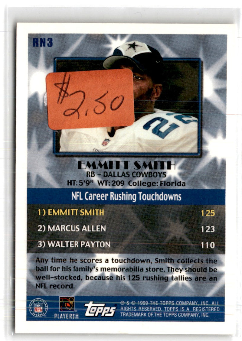 1999 Topps Record Numbers Emmitt Smith