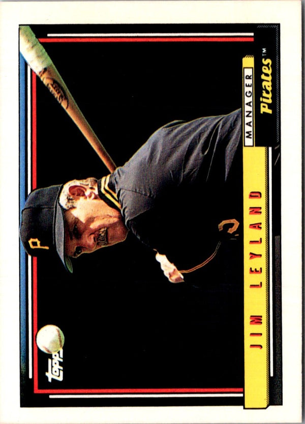 1992 Topps Jim Leyland #141