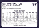 1989 Collegiate Collection Auburn Coke 580 Pat Washington