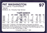1989 Collegiate Collection Auburn Coke 580 Pat Washington #97