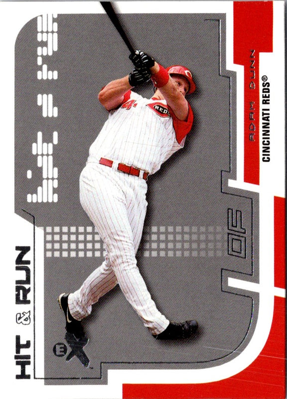 2002 Fleer E-X Hit and Run Adam Dunn #1HR