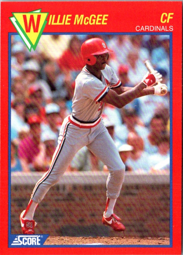 1989 Score Baseball's 100 Hottest Players Willie McGee #93