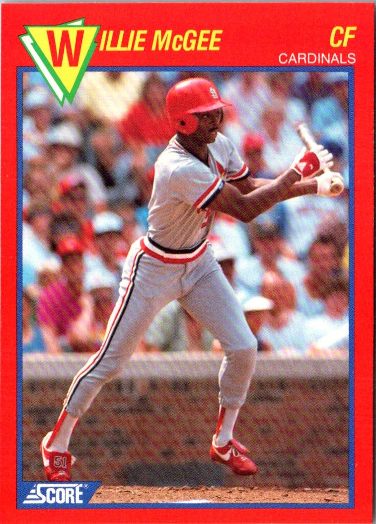 1989 Score Baseball's 100 Hottest Players Willie McGee