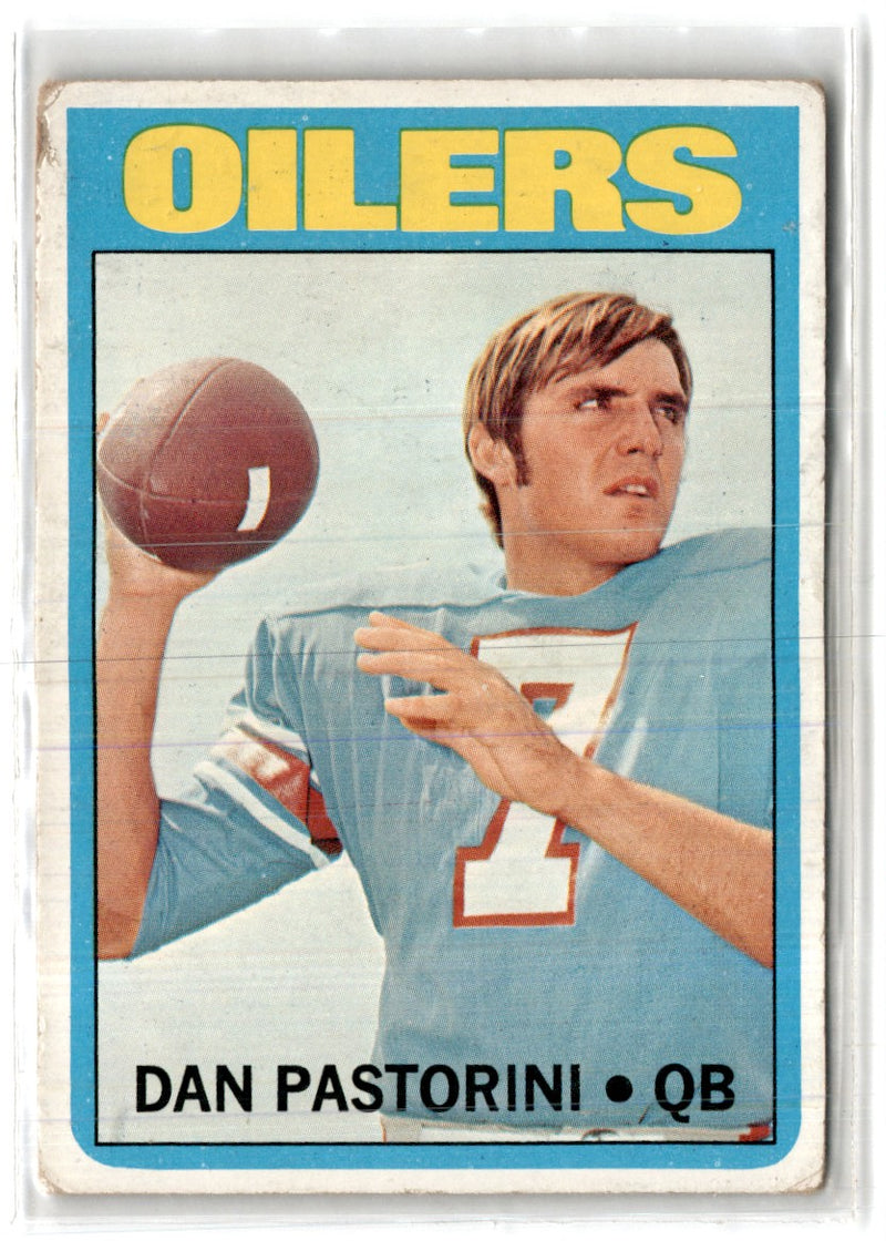 1972 Topps Dan Pastorini