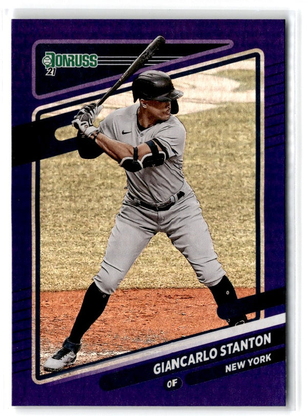 2021 Donruss Holo Blue Giancarlo Stanton #98