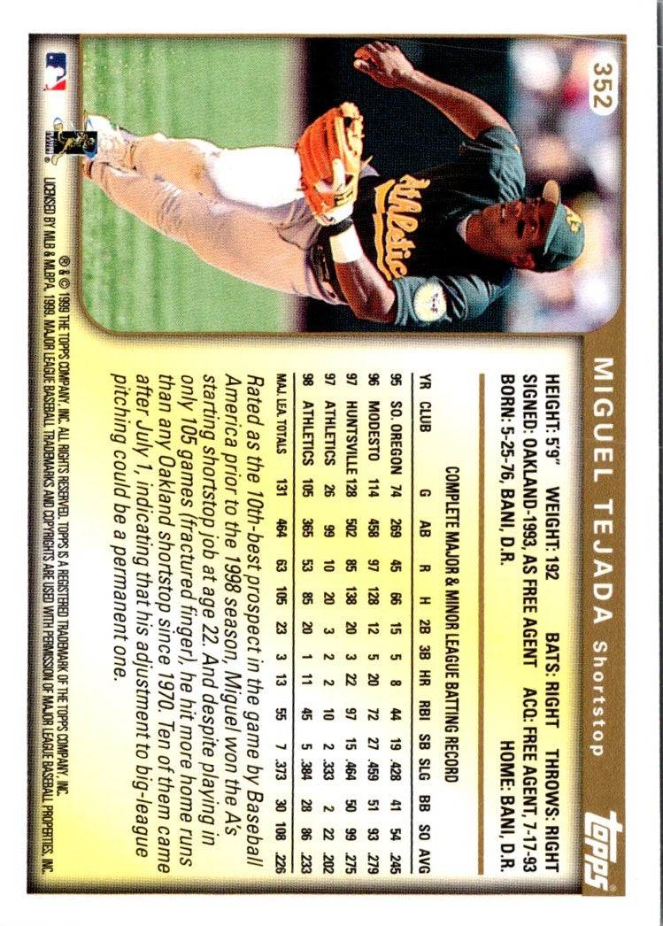 1999 Topps Miguel Tejada