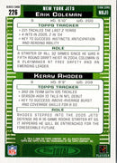 2006 Topps Total Blue Kerry Rhodes/Erik Coleman