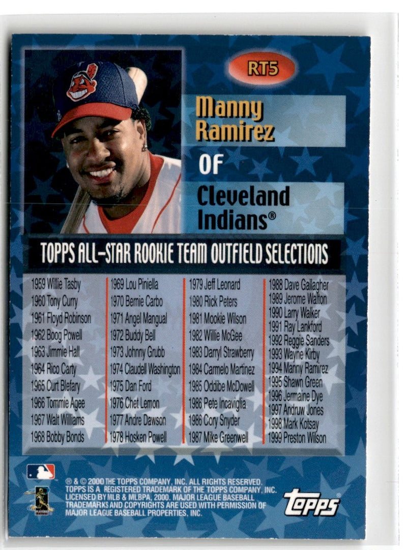 2000 Topps All-Star Rookie Team Manny Ramirez