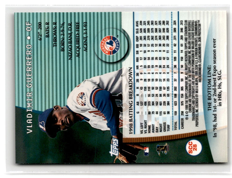 1998 Stadium club Vladimir Guerrero