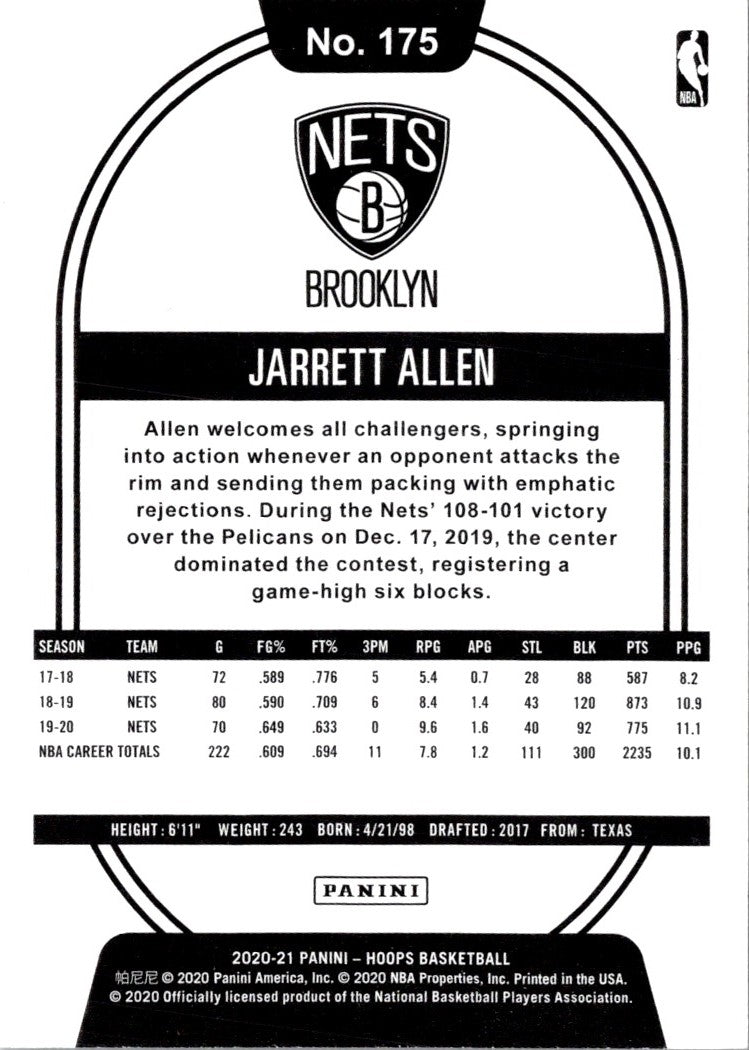 2020 Hoops Jarrett Allen