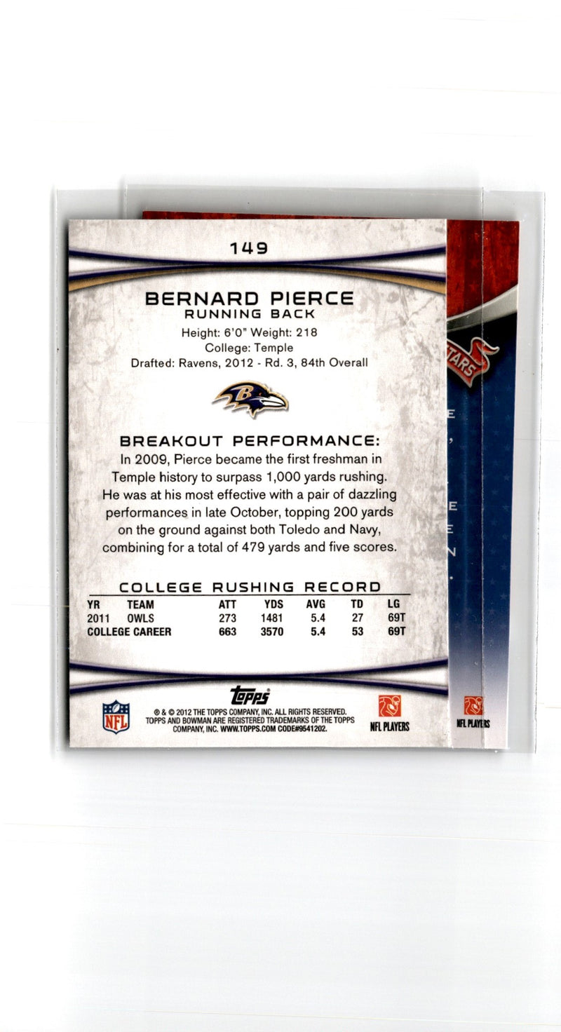 2012 Bowman Rookies Bernard Pierce