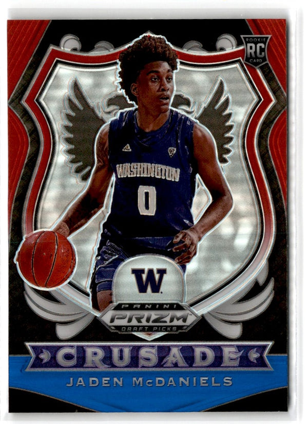 2020 Panini Prizm Draft Picks Collegiate Red Jaden McDaniels #91