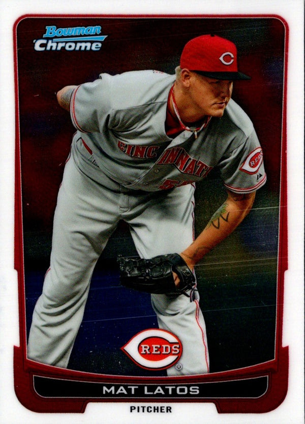 2012 Bowman Chrome Mat Latos #7