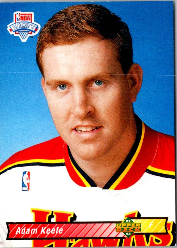 1992 Upper Deck Adam Keefe #6 Rookie