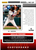 2021 Panini Contenders Rookie Geraldo Perdomo #RKC-GP