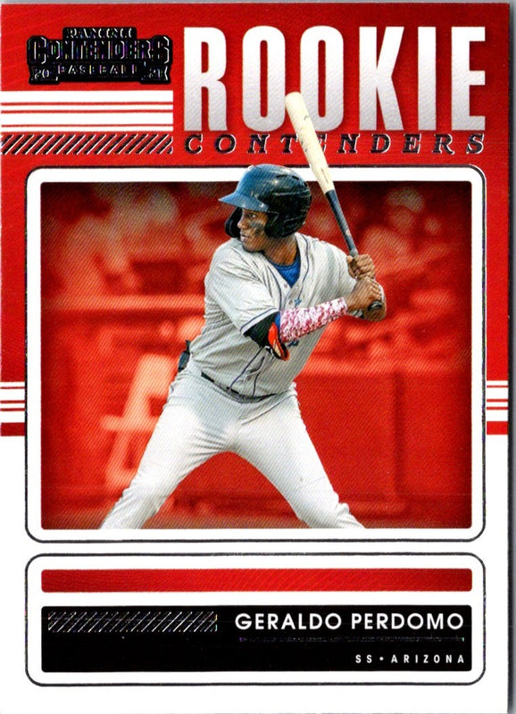 2021 Panini Contenders Rookie Geraldo Perdomo #RKC-GP