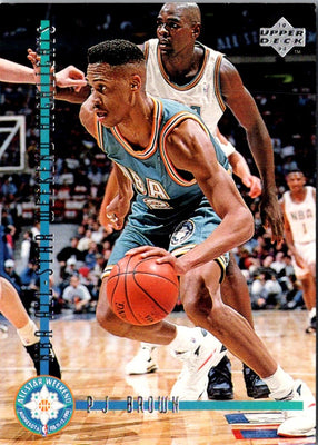 1993 Upper Deck Special Edition Electric Court Gold P.J. Brown #190