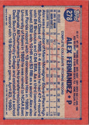 1991 Topps Alex Fernandez