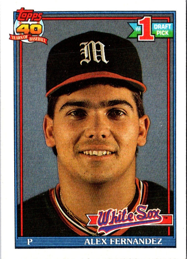 1991 Topps Alex Fernandez #278