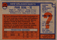1976 Topps Paul Seal #228 Rookie