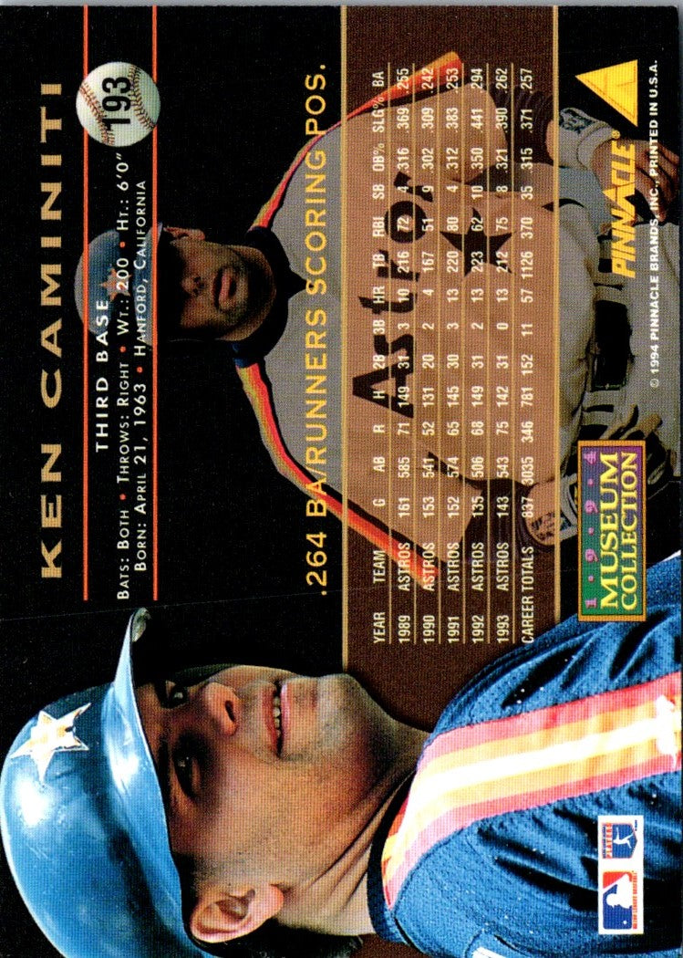 1994 Pinnacle Ken Caminiti