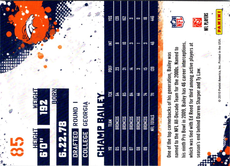 2010 Score Champ Bailey