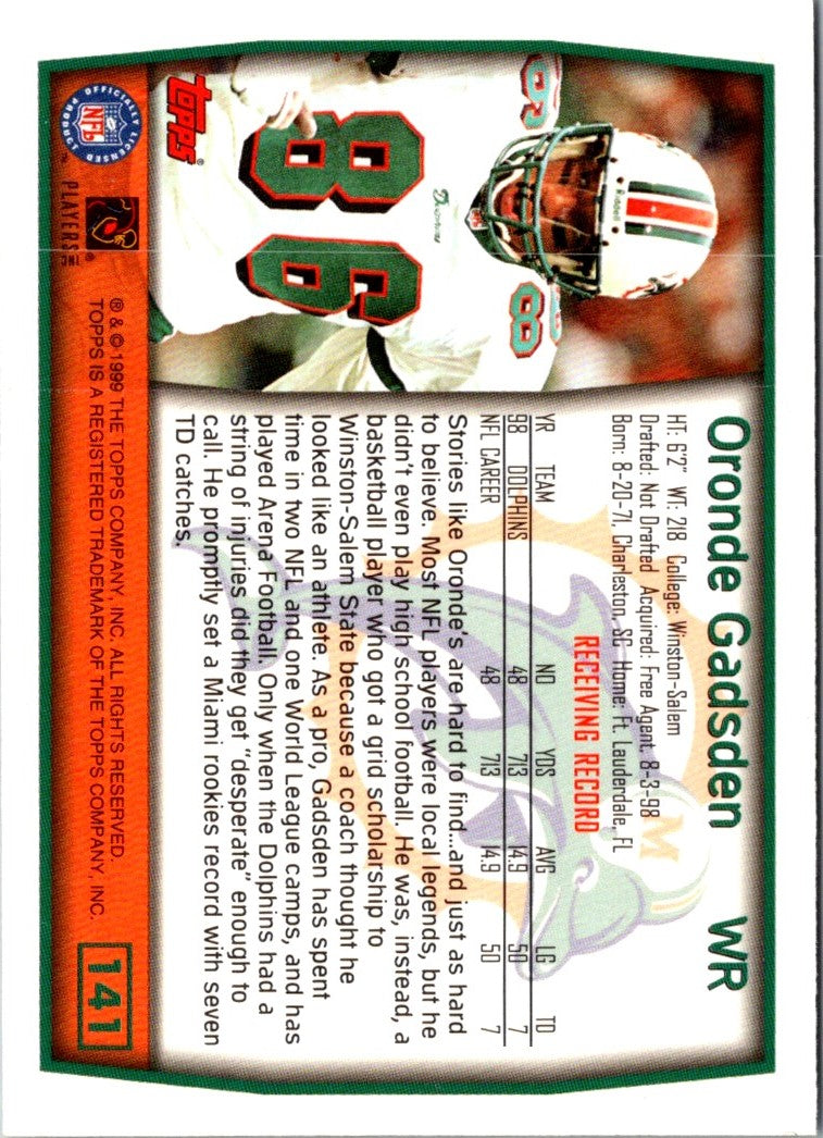 1999 Topps Oronde Gadsden