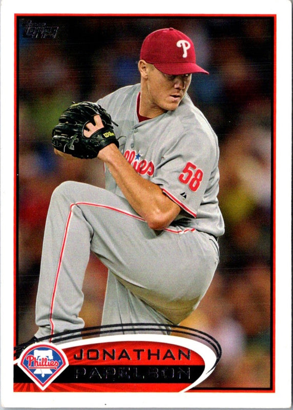 2012 Topps Red Jonathan Papelbon #345