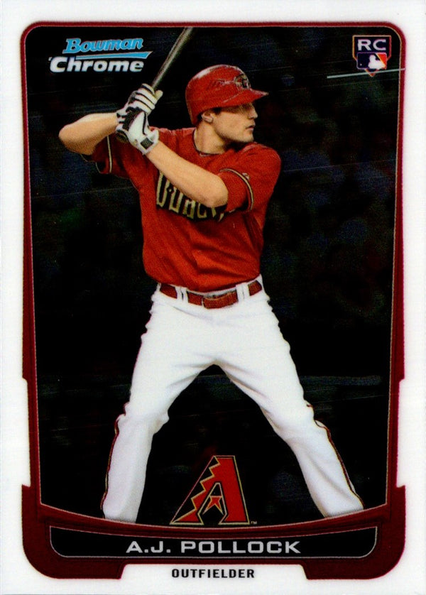 2012 Bowman Draft Picks & Prospects Chrome A.J. Pollock #9