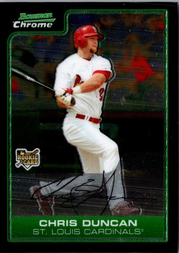 2006 Bowman Chrome Draft Picks & Prospects Chris Duncan #BDP9