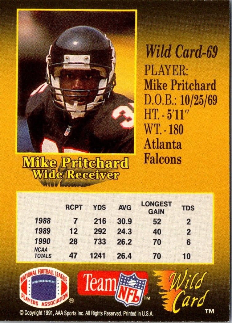 1991 Wild Card Mike Pritchard