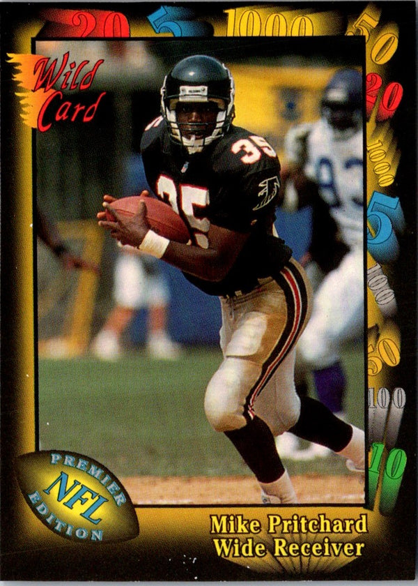 1991 Wild Card Mike Pritchard #69 Rookie