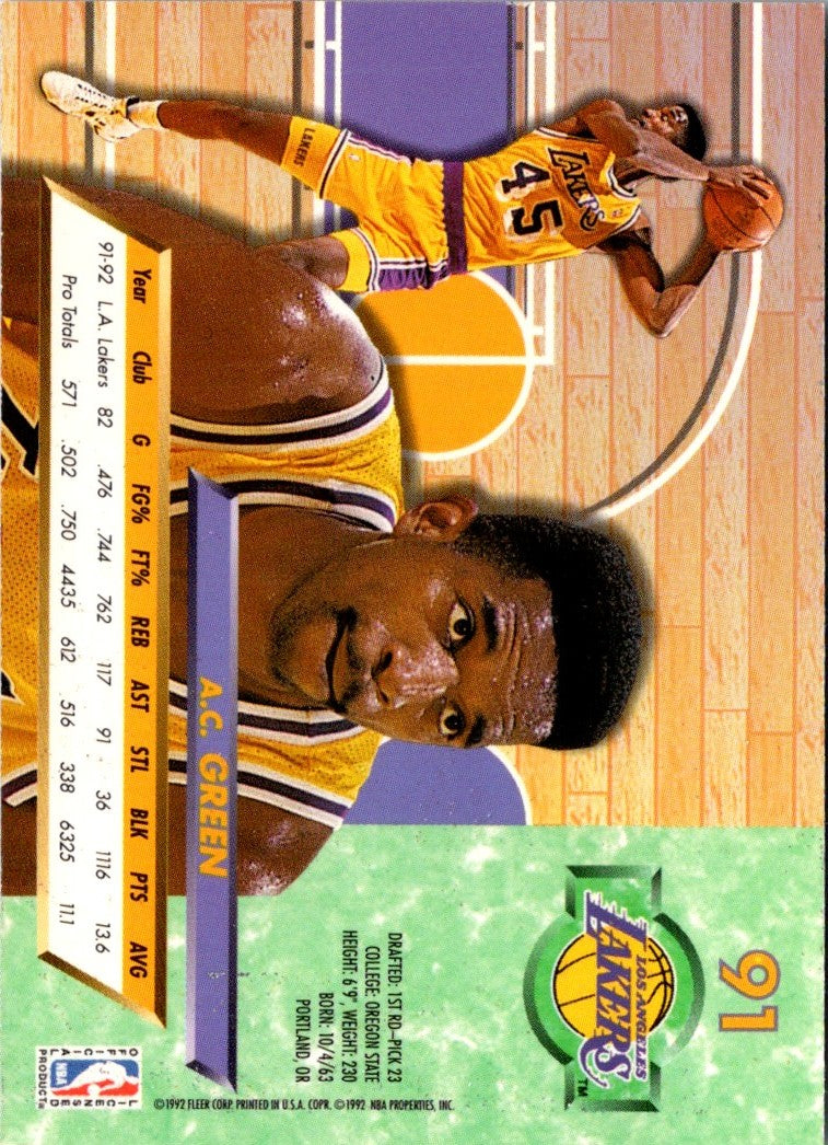 1992 Ultra A.C. Green