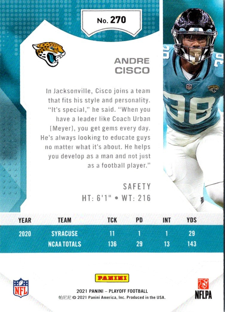 2021 Panini Playoff Andre Cisco