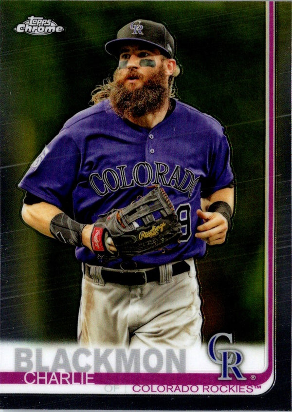 2019 Topps Chrome Charlie Blackmon #160