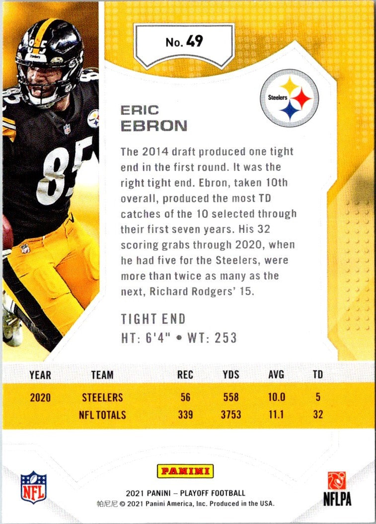 2021 Panini Playoff Eric Ebron