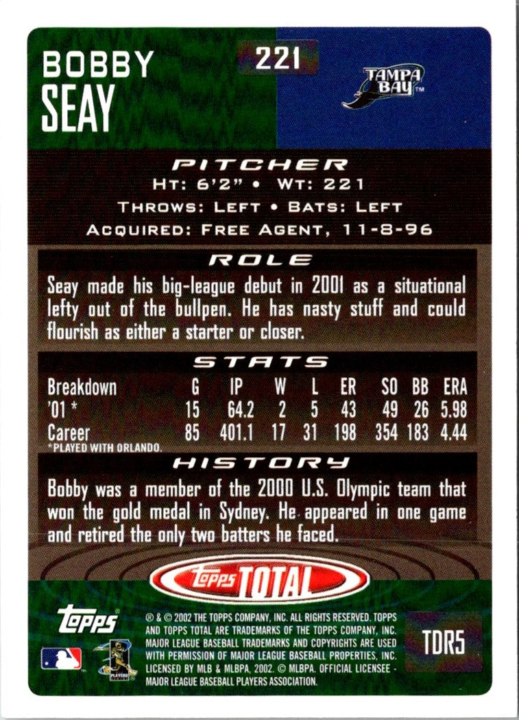 2002 Topps Total Bobby Seay