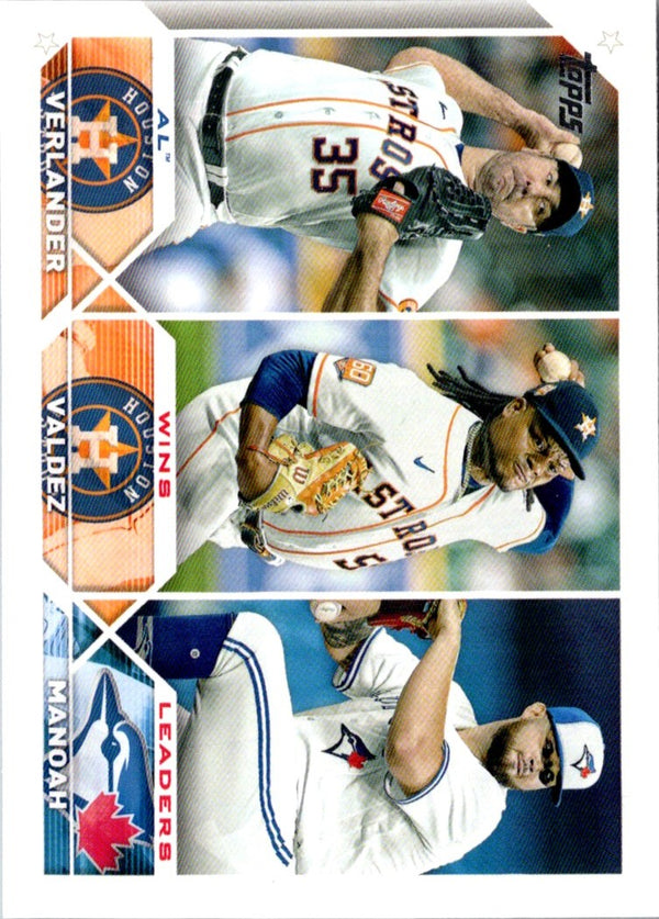 2023 Topps Framber Valdez/Justin Verlander/Alek Manoah #82