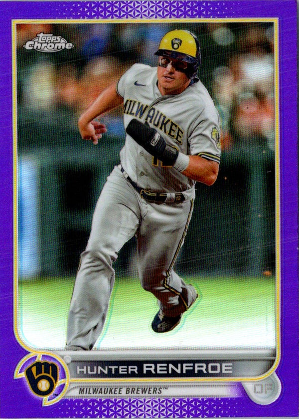 2022 Topps Chrome Update Purple Refractor Hunter Renfroe #USC163