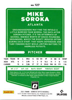 2021 Donruss Optic Carolina Blue & White Mike Soroka #127