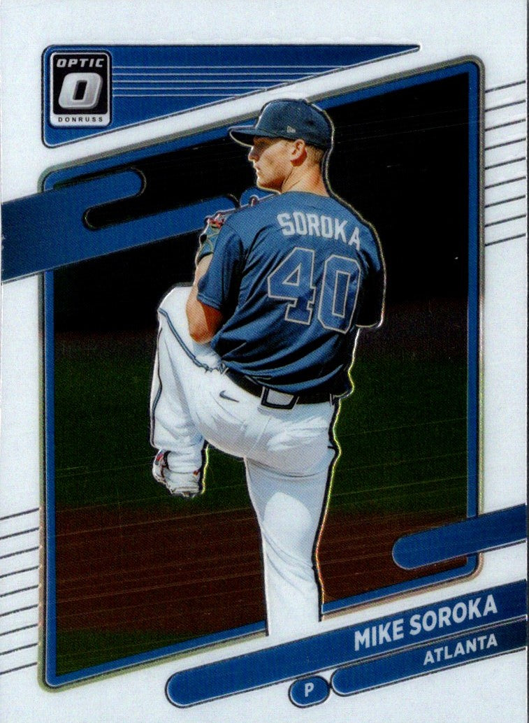 2021 Donruss Optic Carolina Blue & White Mike Soroka